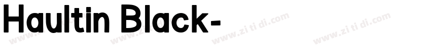 Haultin Black字体转换